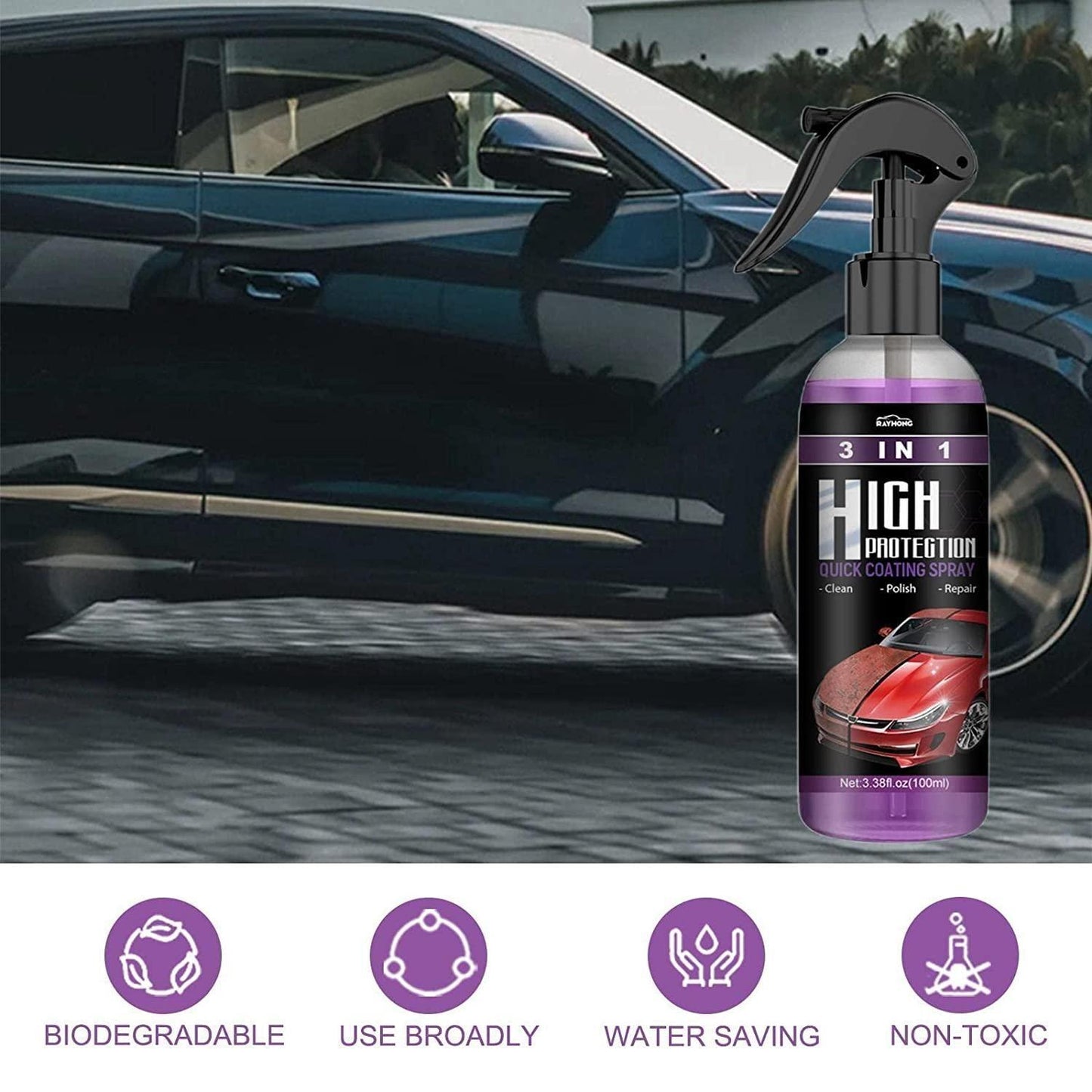 Car Scratch Spray Cars Polishing (Pack of 2)