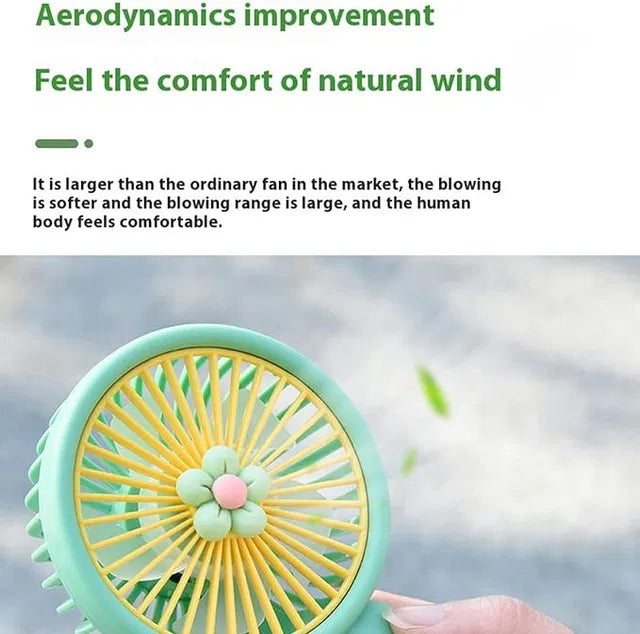 Portable Handheld Fan for Outdoor Travel.